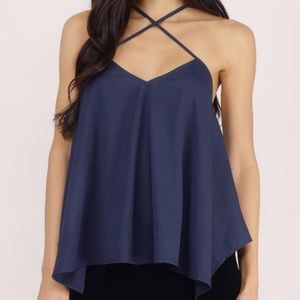 Navy blue tank top